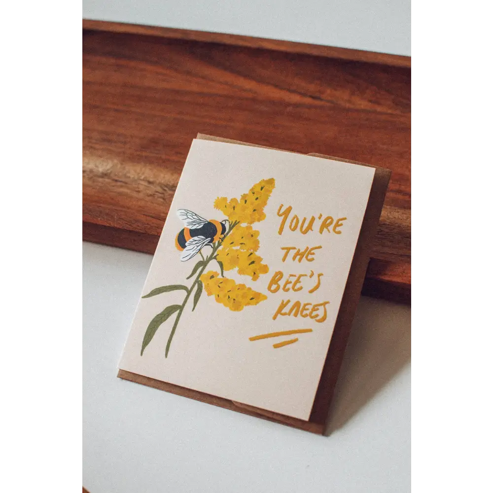 Brush + Bird Paper Co. - You’re the Bees Knees | Bumblebee Greeting Card