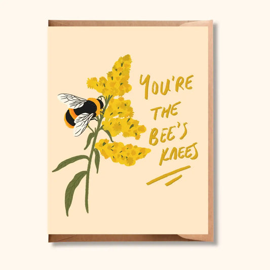 Brush + Bird Paper Co. - You’re the Bees Knees | Bumblebee Greeting Card