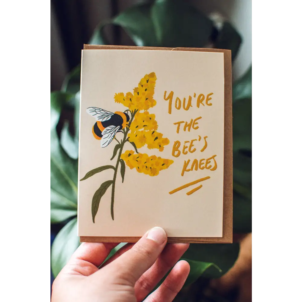 Brush + Bird Paper Co. - You’re the Bees Knees | Bumblebee Greeting Card
