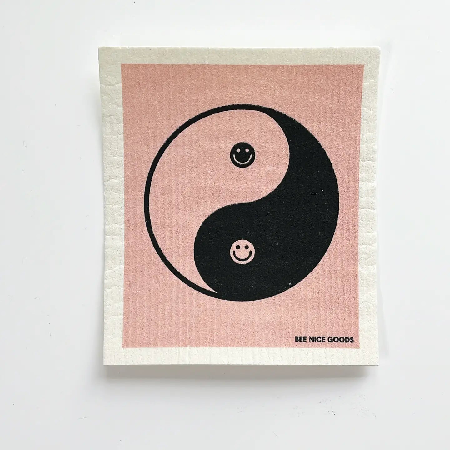 Swedish Sponge Cloth Yin Yang Pink