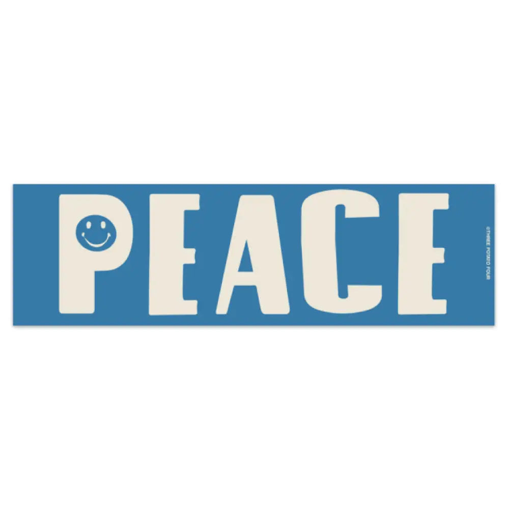 Peace Blue Bumper Magnet