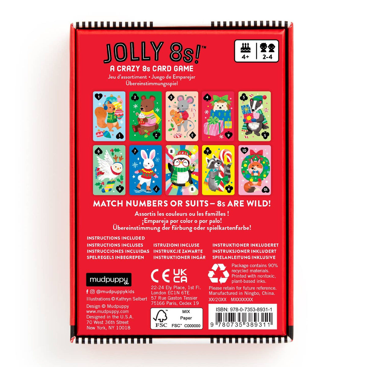 Jolly 8s family card game in play - PABOOM