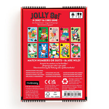Jolly 8s family card game in play - PABOOM