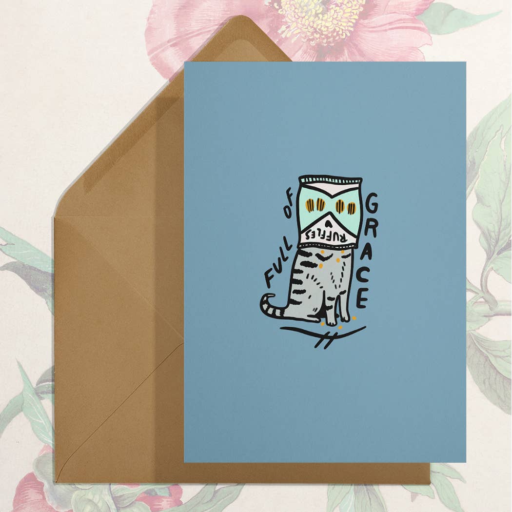 Full of Grace Cat Card