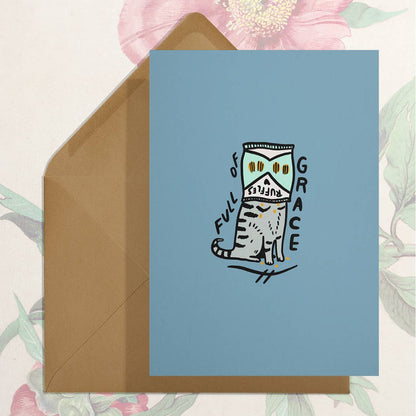 Full of Grace Cat Card