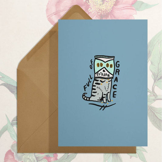 Full of Grace Cat Card
