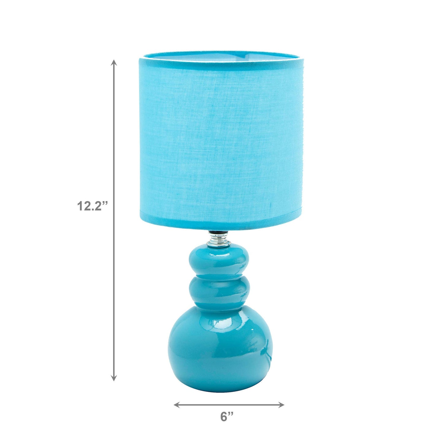 Ceramic Table Lamp with Shade Bubbly - Blue