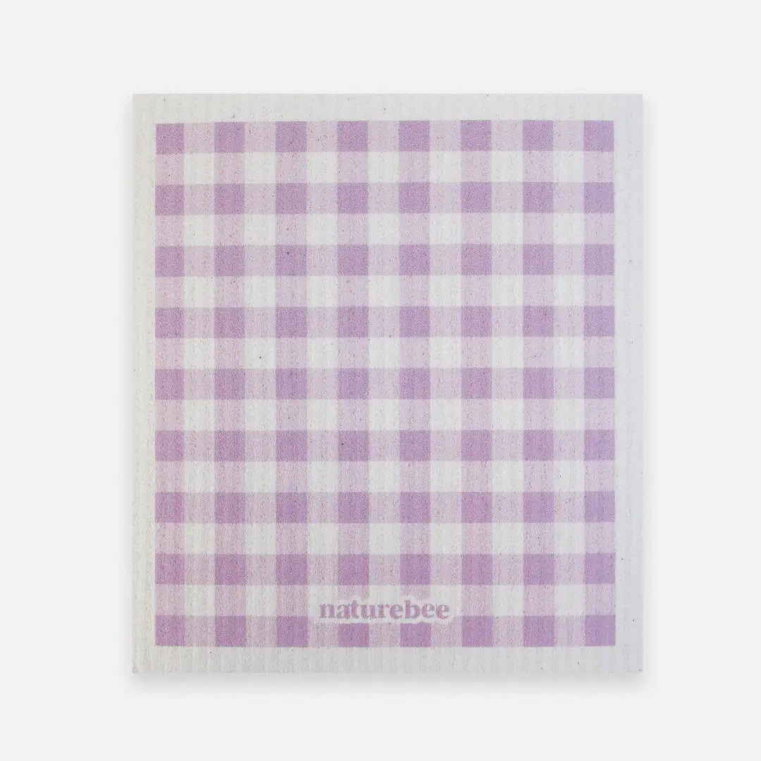 Sponge Cloth Plaid Purple