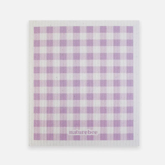 Sponge Cloth Plaid Purple