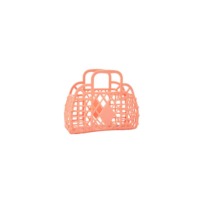 Mini Retro Basket Jelly Bag Peach