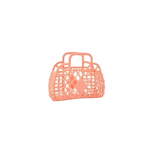 Mini Retro Basket Jelly Bag Peach