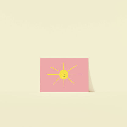 Happy Sun Postcard Print