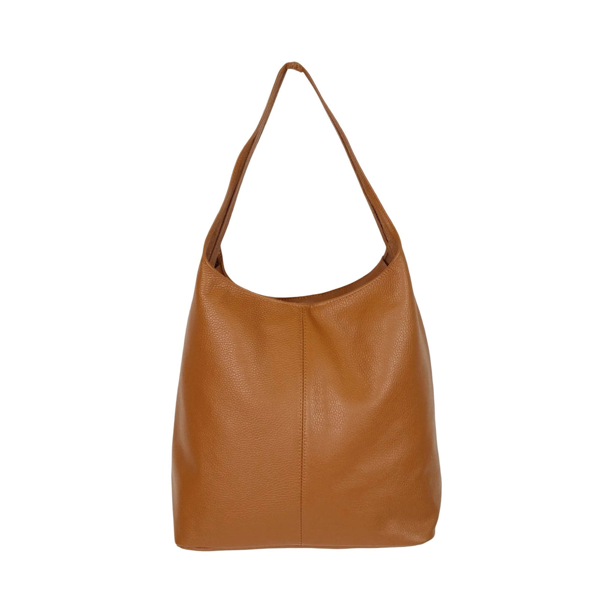 Grained leather escape hobo bag, interior view