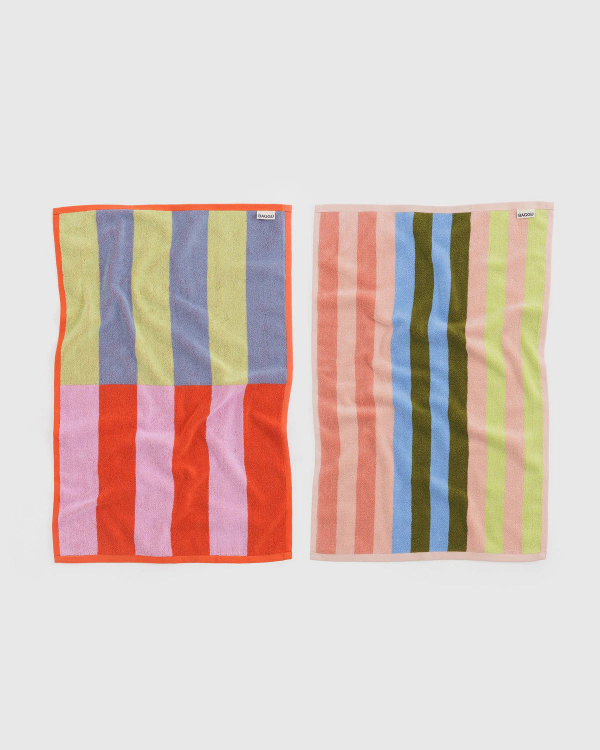 BAGGU Hand Towel Set - Pool Stripe Mix