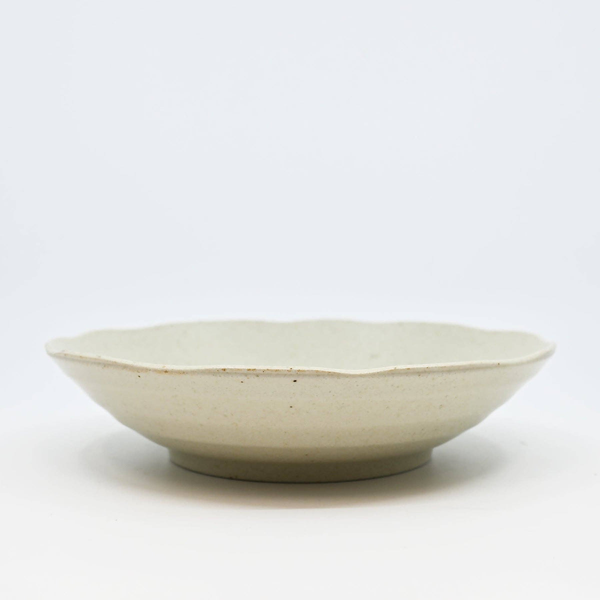 Nature White deep plate made in Japan - PABOOM