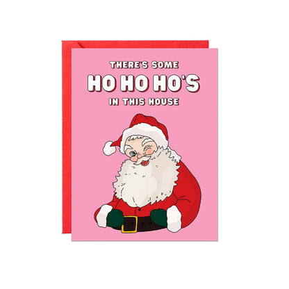 Ho Ho Ho's in This House Card Boxed S/6