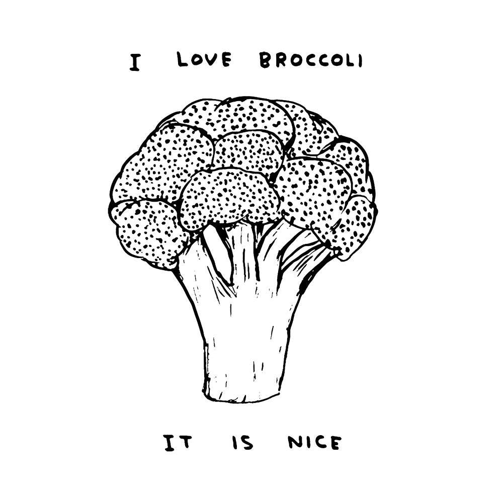 I Love Broccoli Tote Bag