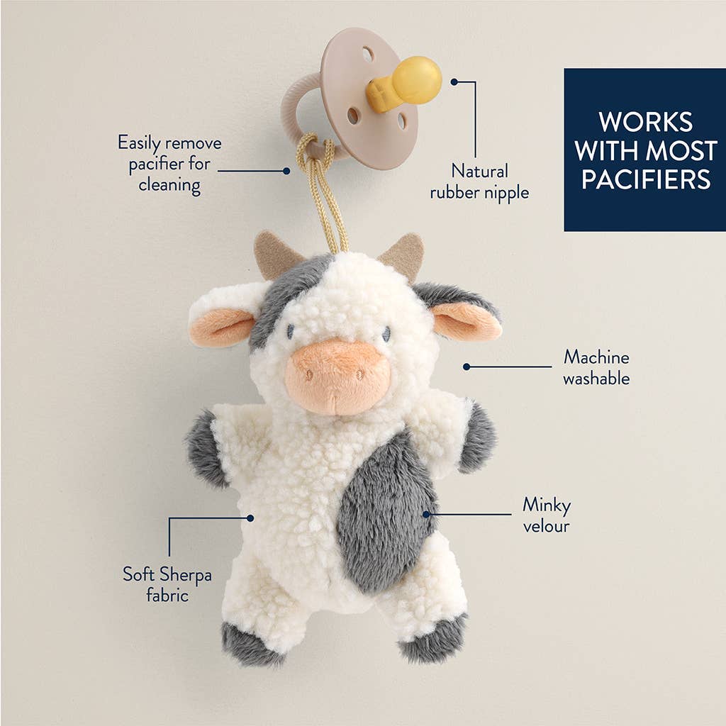 Bitzy Pal Natural Rubber Pacifier & Plush - Goose