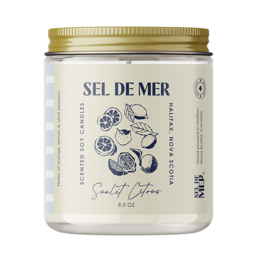 Sel de Mer Soy Candle - Sunlit Citrus