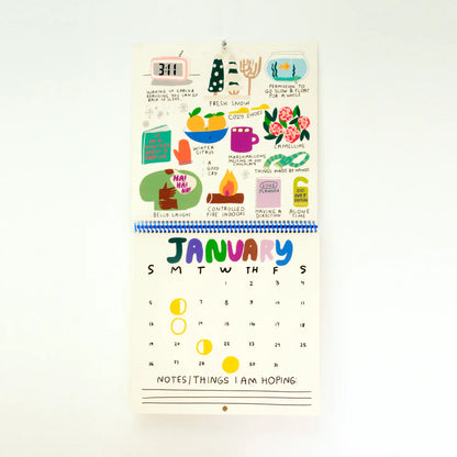 Only Good Things 12-Month 2025 Wall Calendar