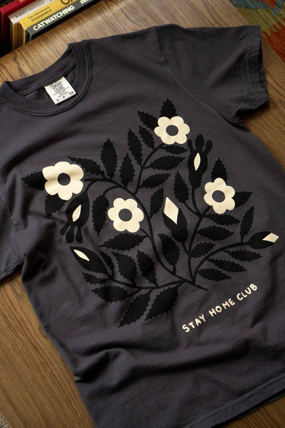 Blooms 1858 Floral Graphic Tee - Graphite