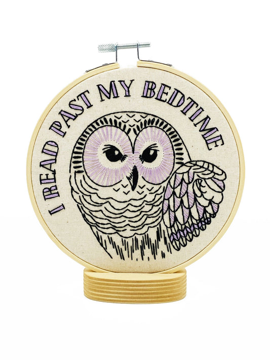 I Read Past My Bedtime Complete Embroidery Kit V.2