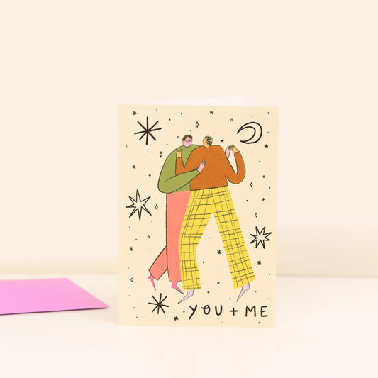 You And Me Man + Man Love Card