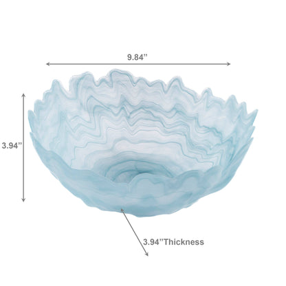 Glass Agate Pattern + Edge Bowl