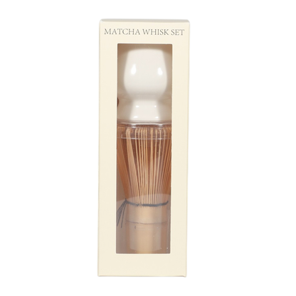 Matcha Whisk White Stand, Chasen and Scoop Set