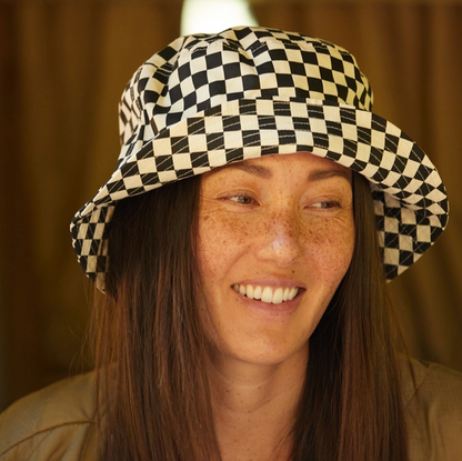 Checkerboard Bucket Hat