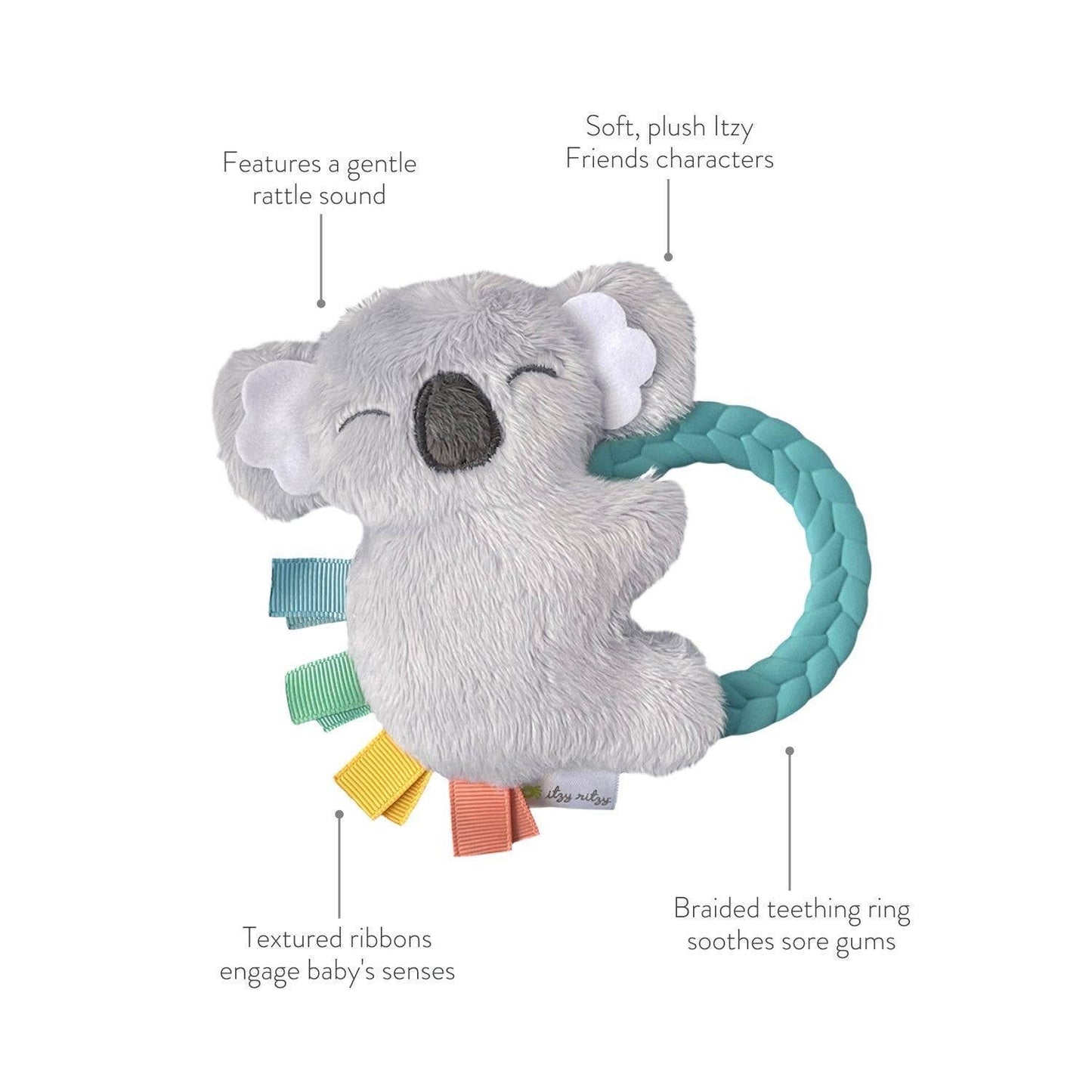 Ritzy Rattle Pal™ Plush Rattle Pal With Teether - Sloth