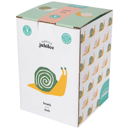Snails Bowls shown from above to display the interior snail print – PABOOM