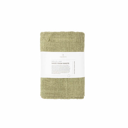 Waste Cotton Cushion Cover - Green