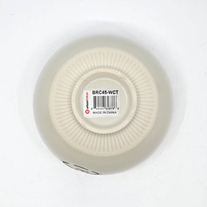Cat Design Porcelain Rice Bowl White
