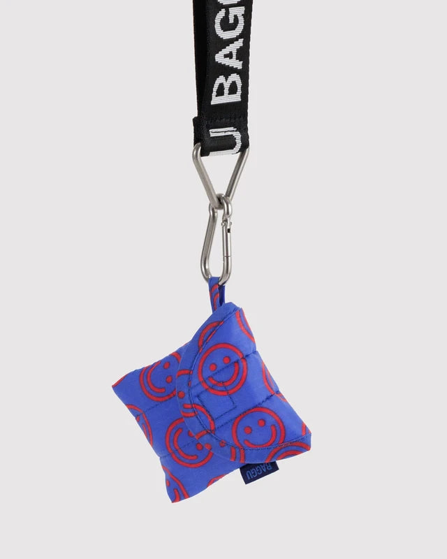 BAGGU Puffy Earbuds Case Mini Cobalt Happy