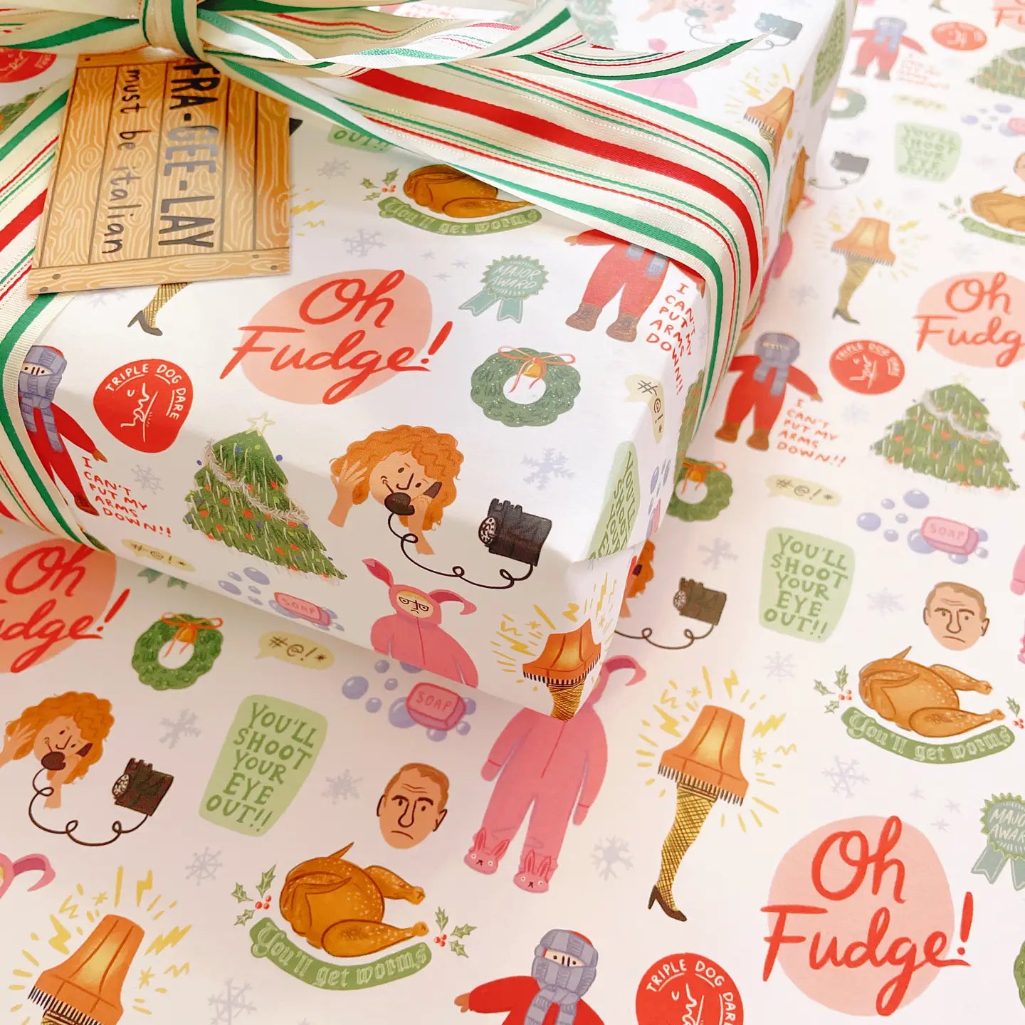 A Christmas Story Movie Wrapping Paper