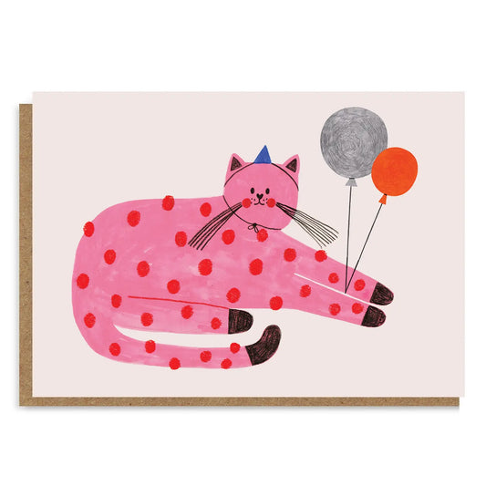 Pink Cat Card