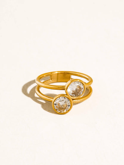 Hollis Double CZ Ring