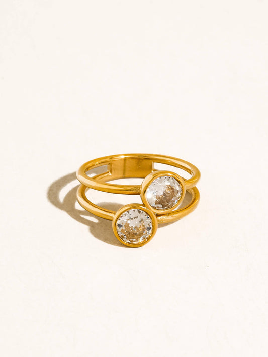 Hollis Double CZ Ring