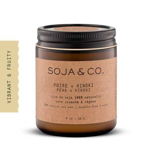 SOJA & CO. Soy Wax Candle - Pear + Hinoki