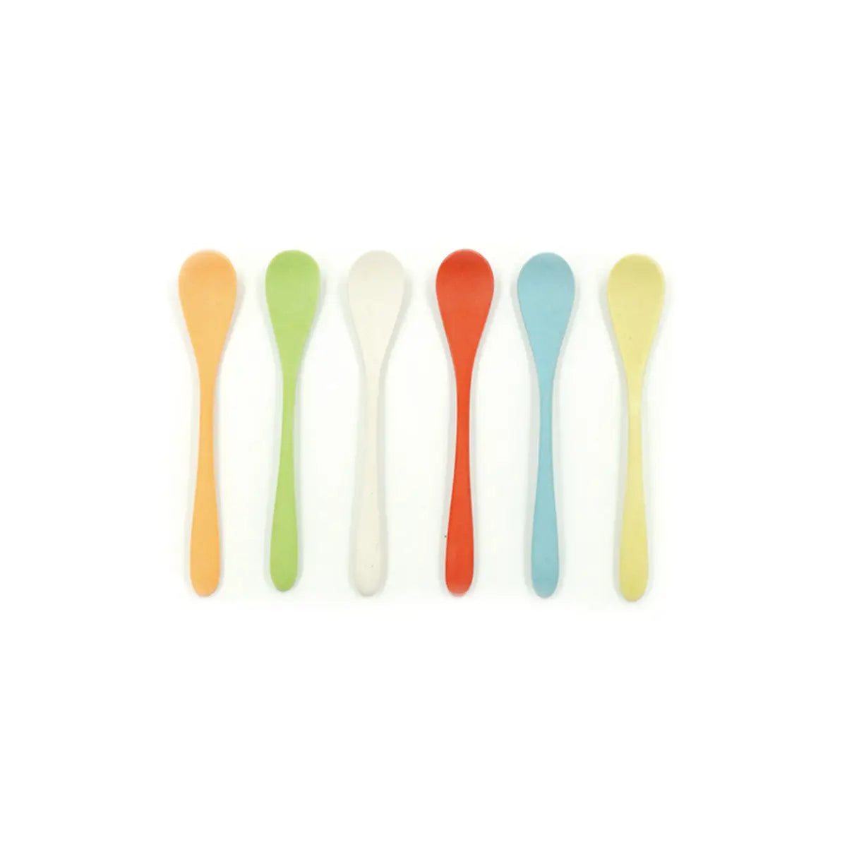 Multicolored Small Bamboo Fibre Spoons