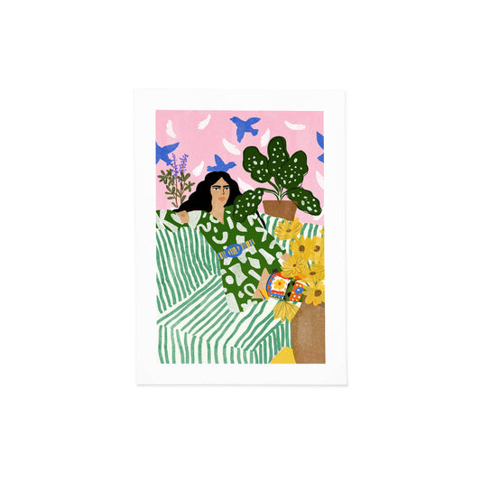 Boho Chic Lady Art Print