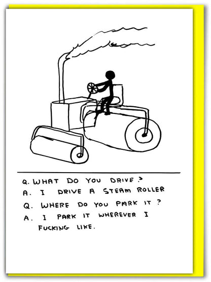 Steam Roller Card