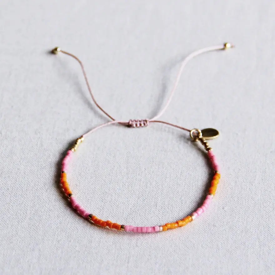 Miyuki Bracelet Pink/Orange