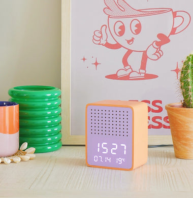 Bluetooth Speaker and Alarm Clock Orange
