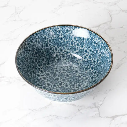Komonshunju floral bowl shown from above