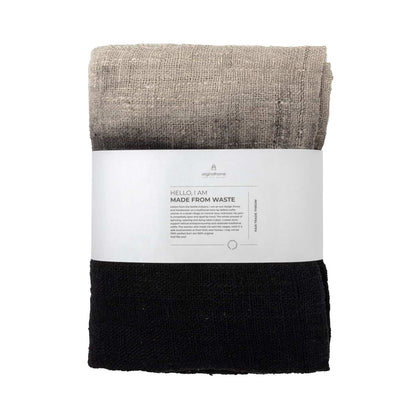 Waste Cotton Throw - Beige