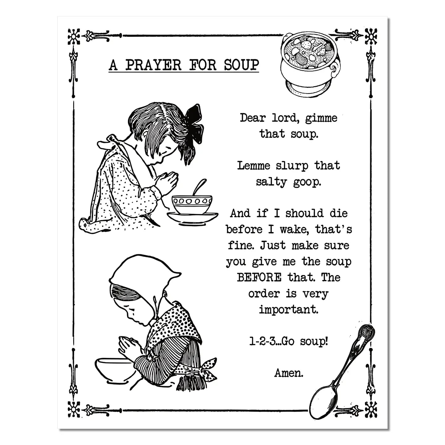 Soup Prayer Print