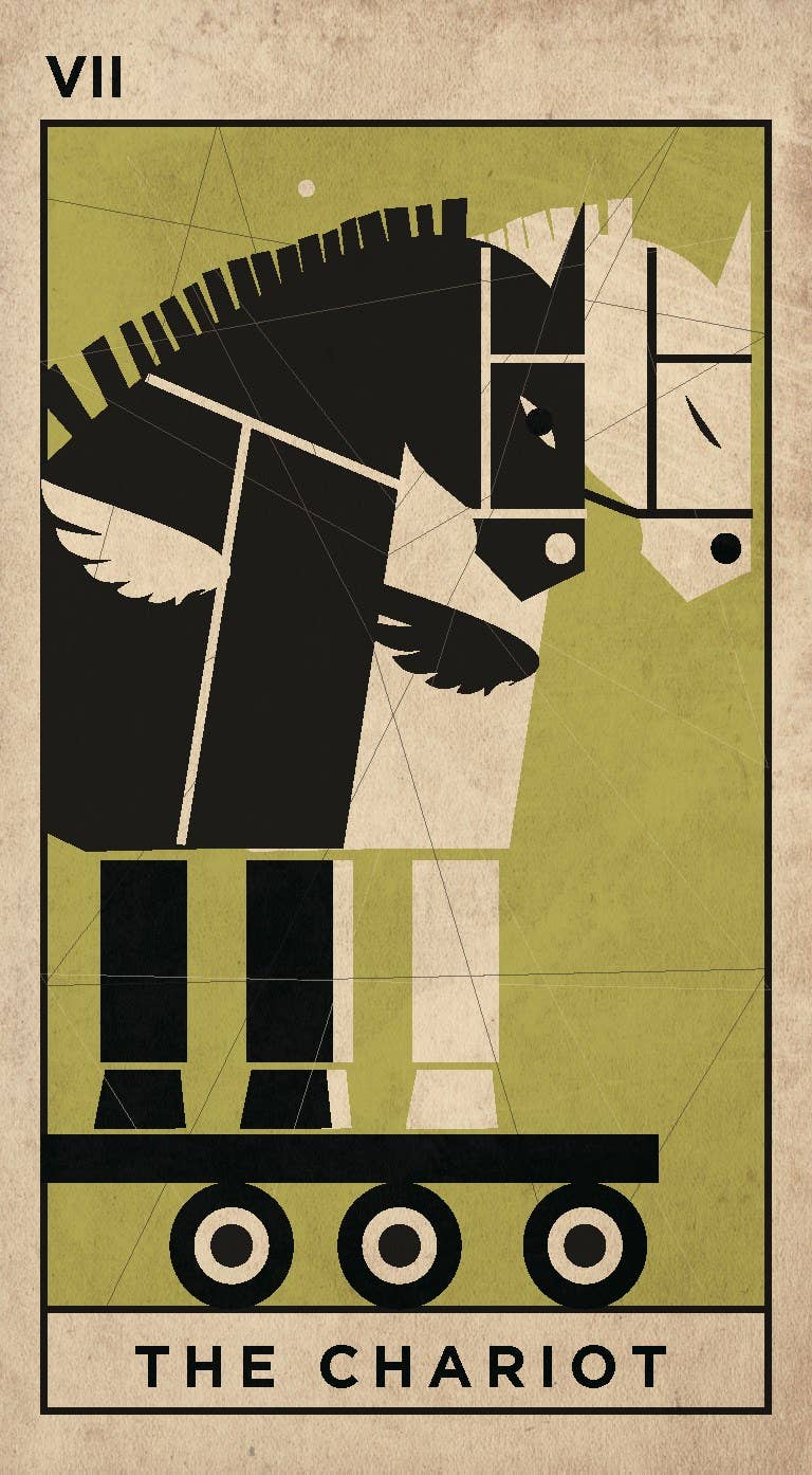 Chromatika Tarot cards spread - PABOOM