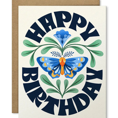 Happy Birthday Butterfly Card